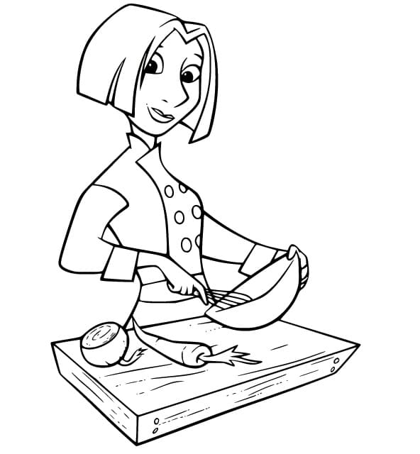 Ratatouille colette tatou coloring page