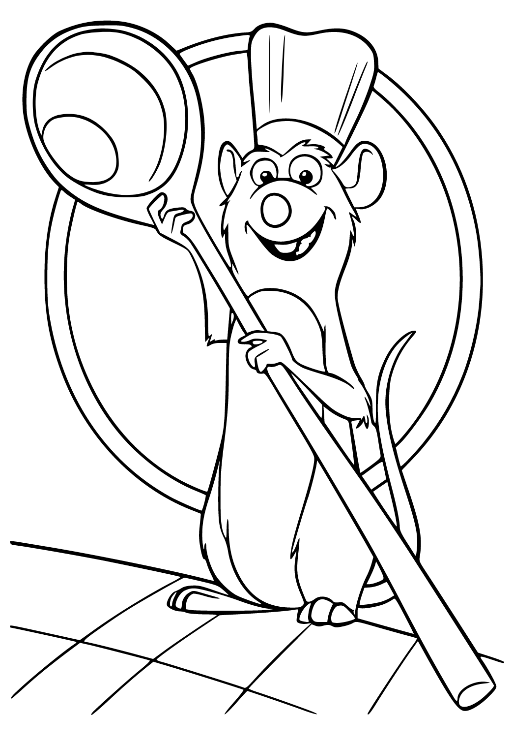 Free printable ratatouille hero coloring page for adults and kids