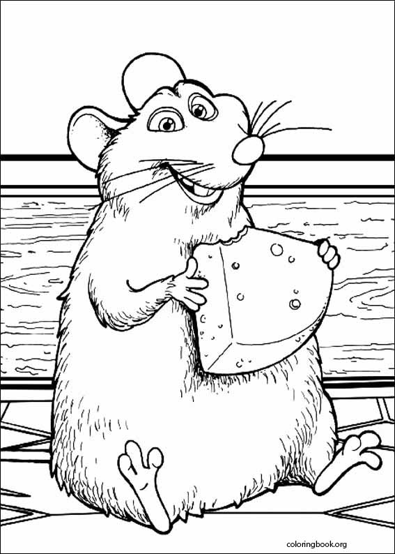 Ratatouille coloring page