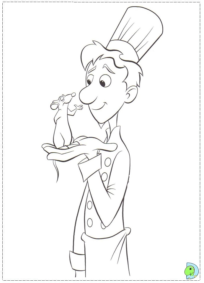 Ratatouille coloring page