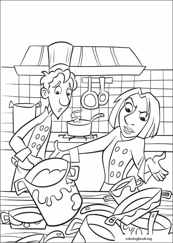 Ratatouille coloring page