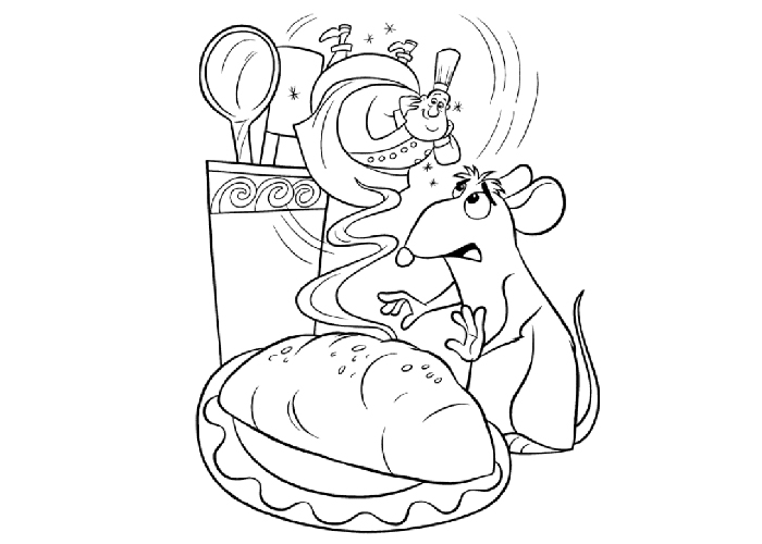 Ratatouille coloring page