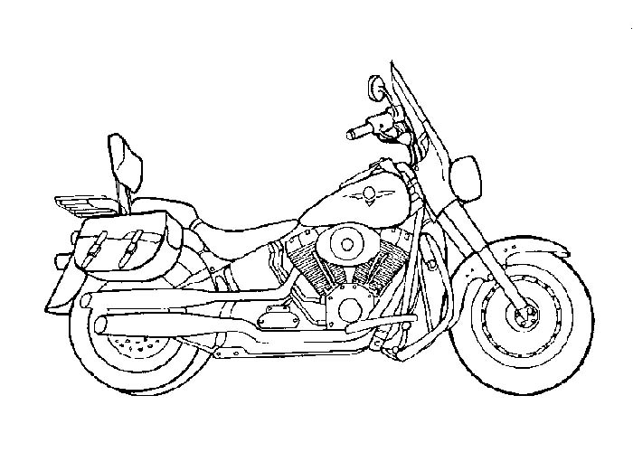 Motorcycle coloring pages printable