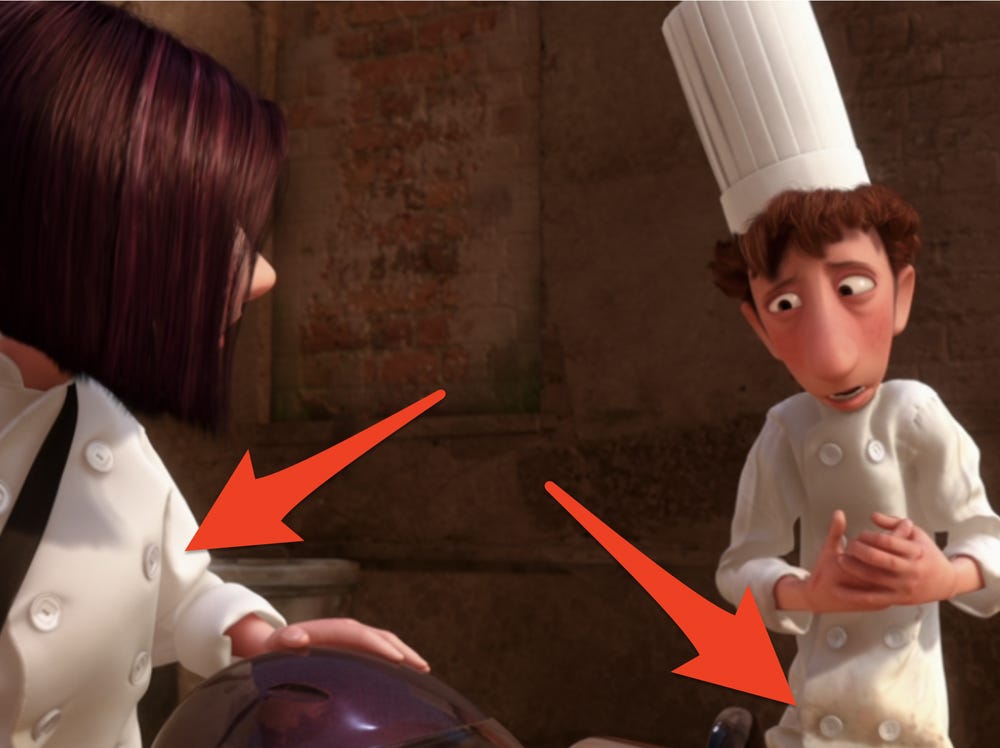 Ratatouille cool and interesting details to get