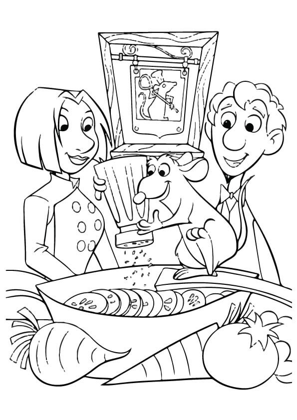 Coloring pages ratatouille thanskgiving coloring page