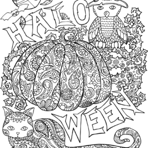 Halloween mandala coloring pages printable for free download