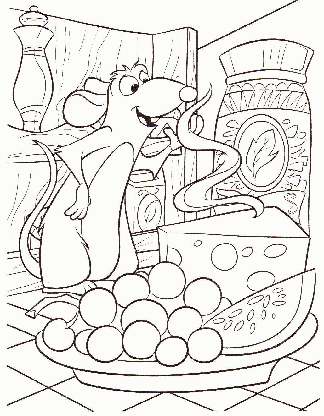 Free printable coloring pages of ratatouille