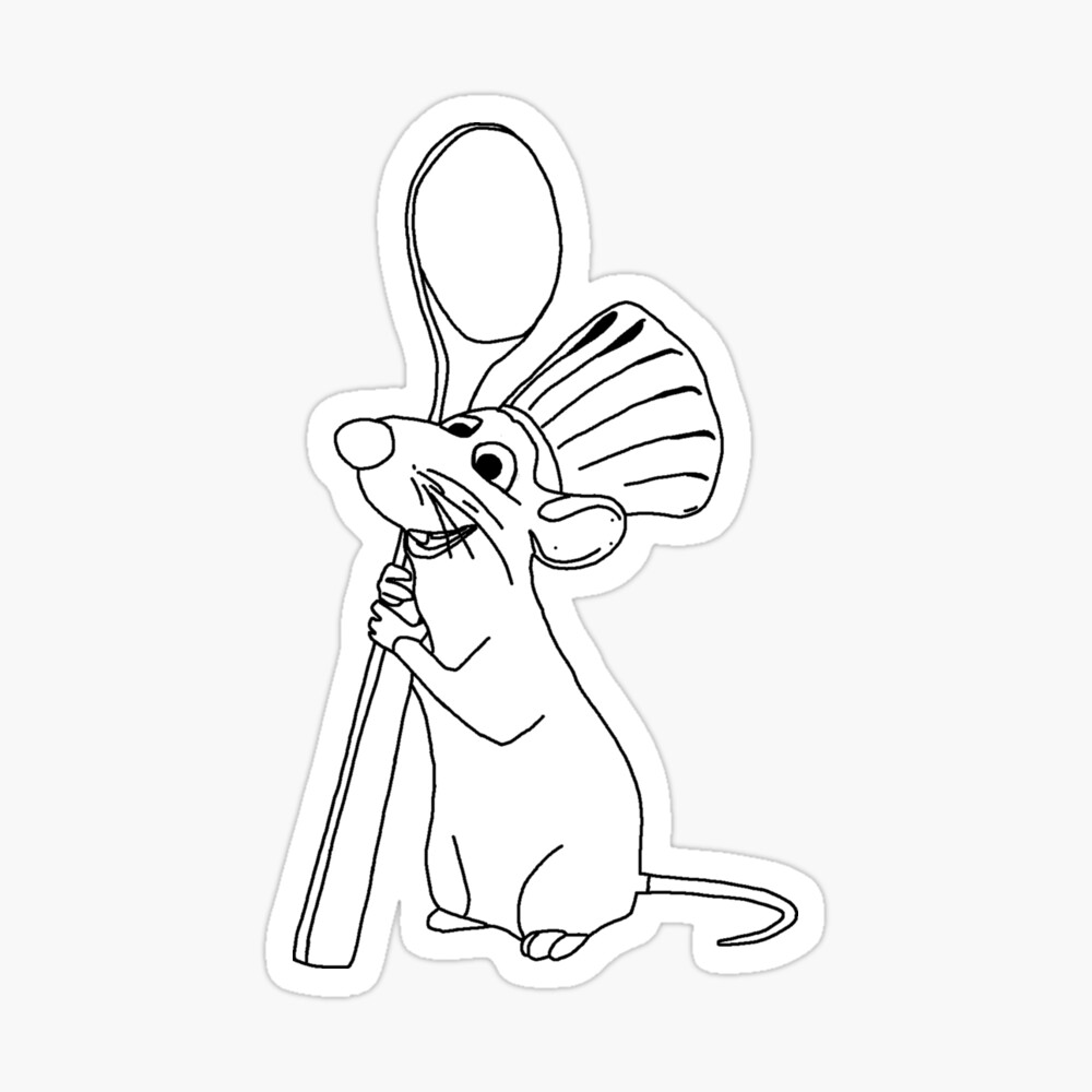 Remy the ratatouille art board print for sale by lindas lineas