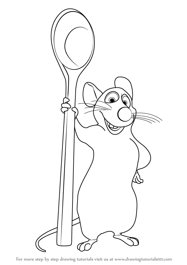 How to draw remy from ratatouille