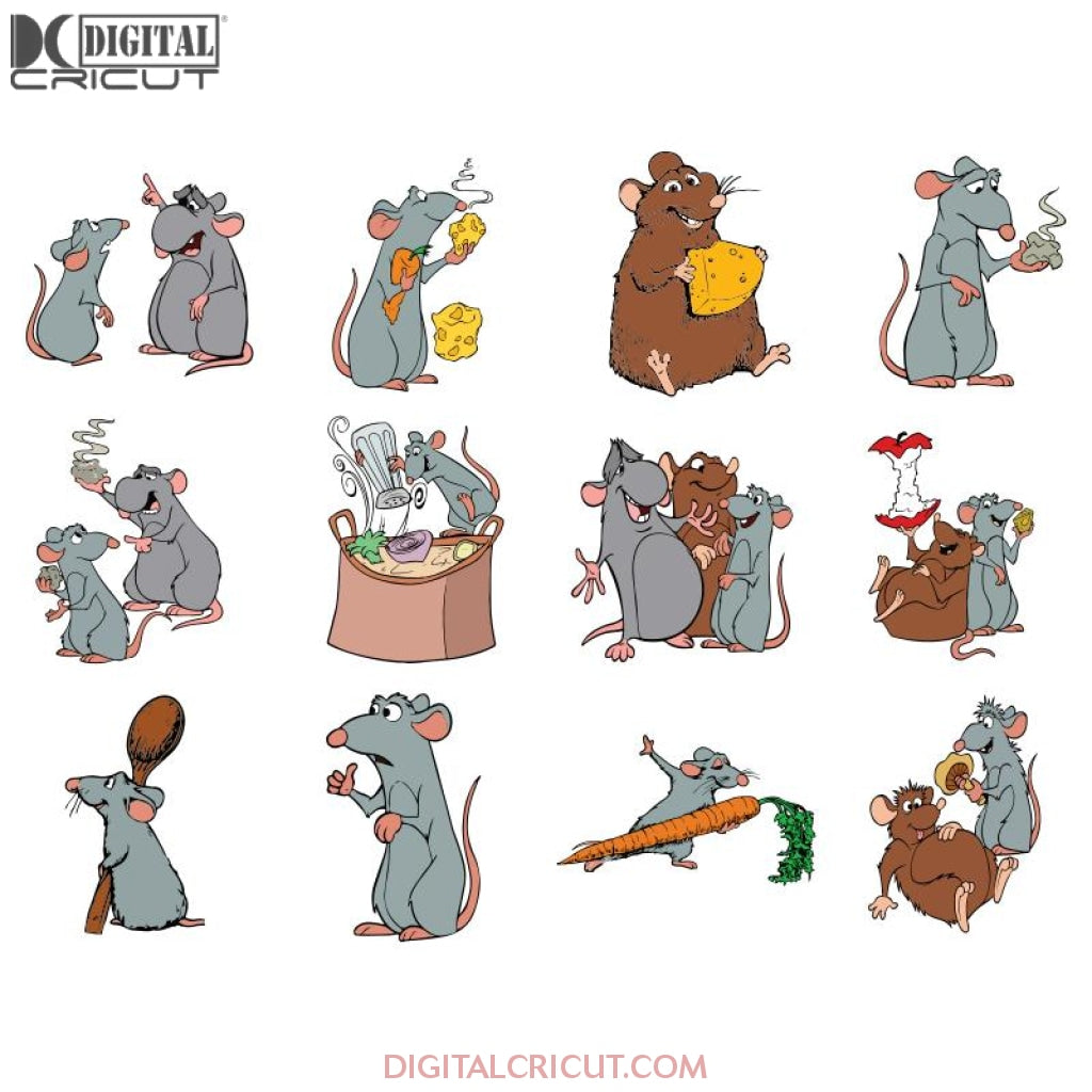 Ratatouille svg ratatouille cute ratatouille remy svg rat svg kit â