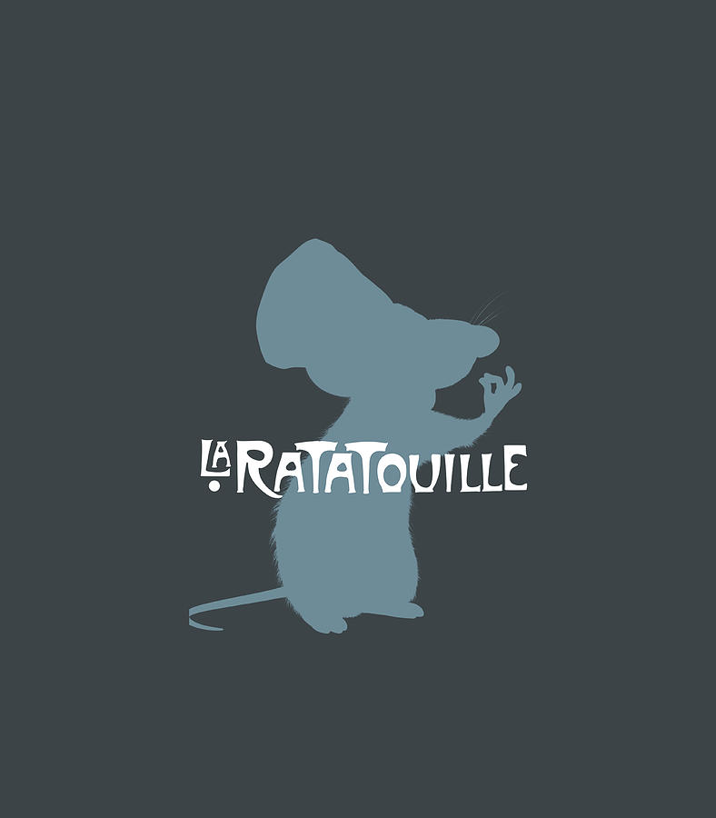 Disney pixar ratatouille remy silhouette digital art by arjanj neve