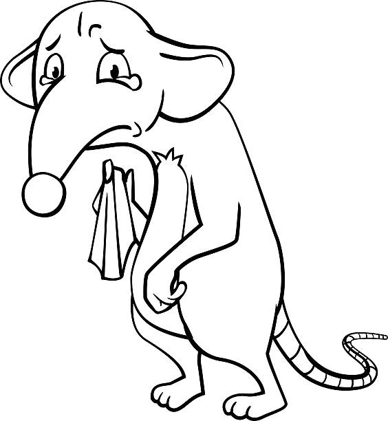 Sad mouse stock illustrations royalty