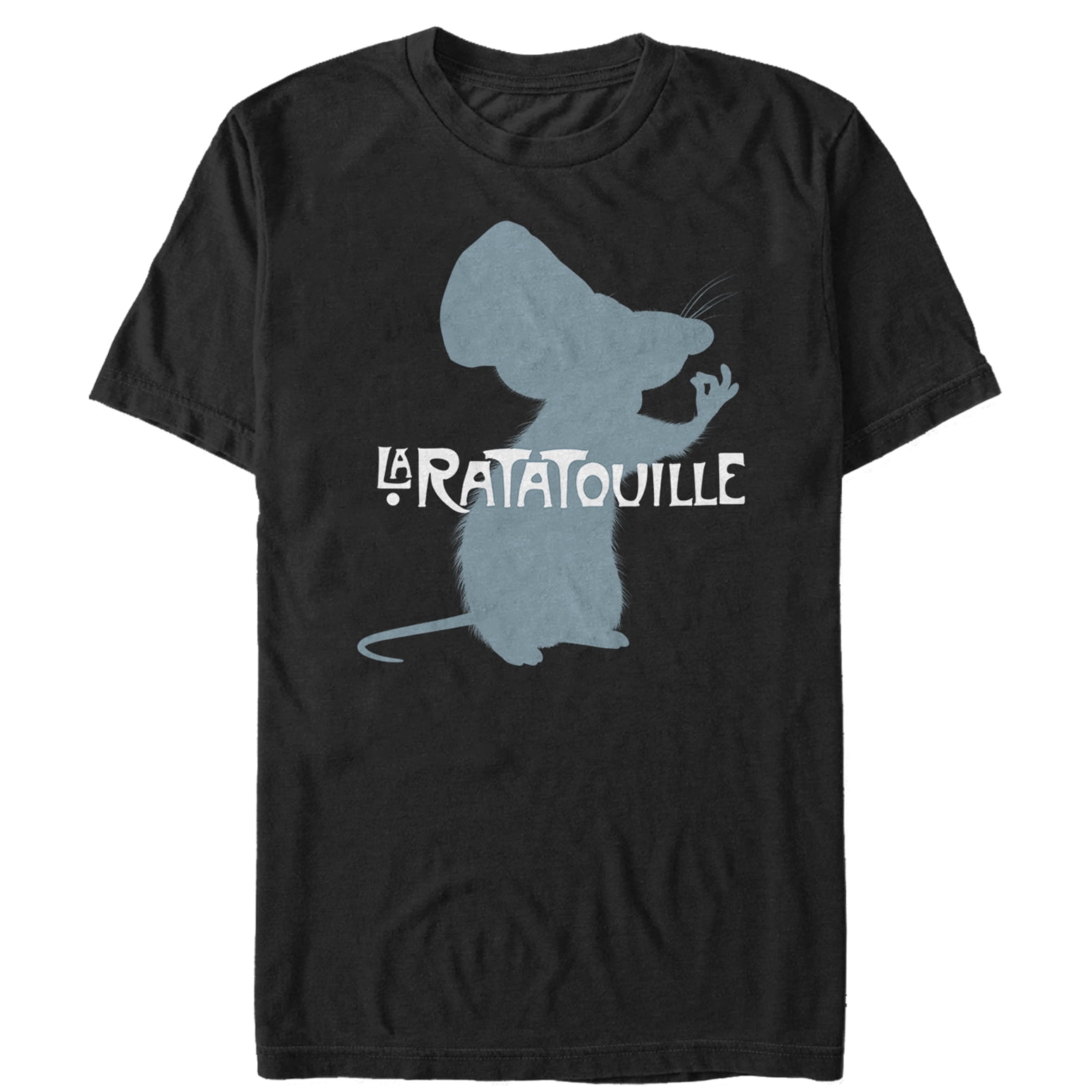 Mens ratatouille remy silhouette graphic tee black x large