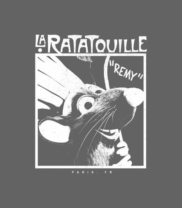 Pixar ratatouille chef remy graphic art print by klaeq mahit