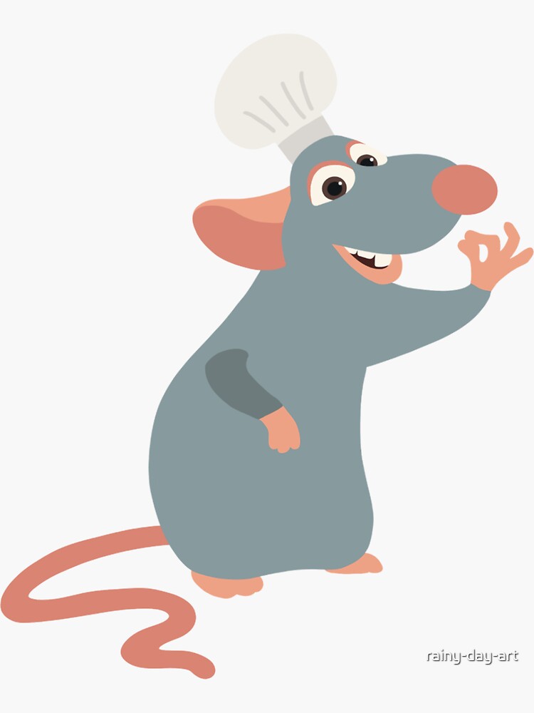 Remy the ratatouille sticker for sale by rainy