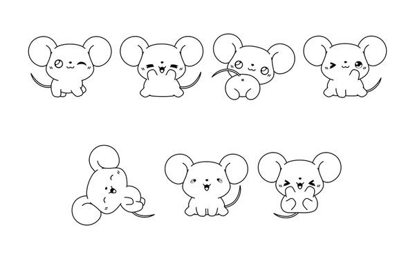 Baby mouse coloring royalty