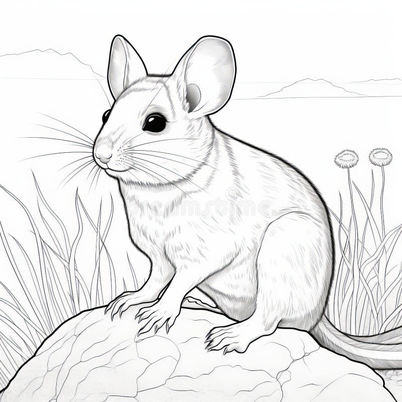 Rat coloring page stock illustrations â rat coloring page stock illustrations vectors clipart