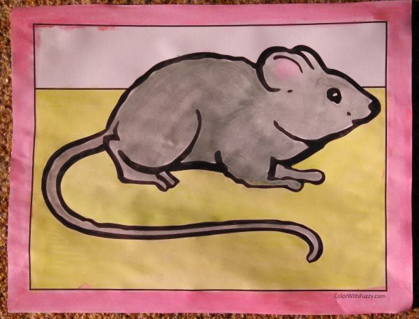 Mouse coloring pages to print and customize for kids