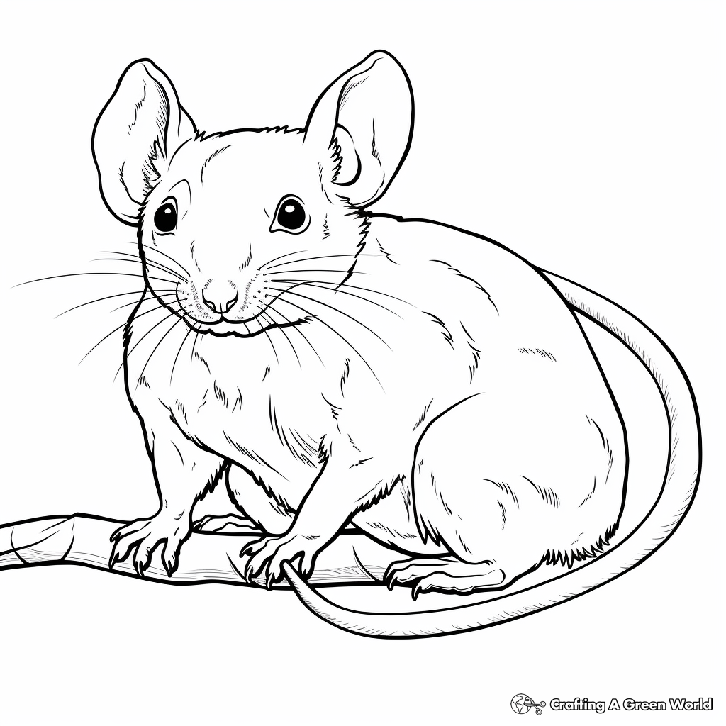 Rat coloring pages