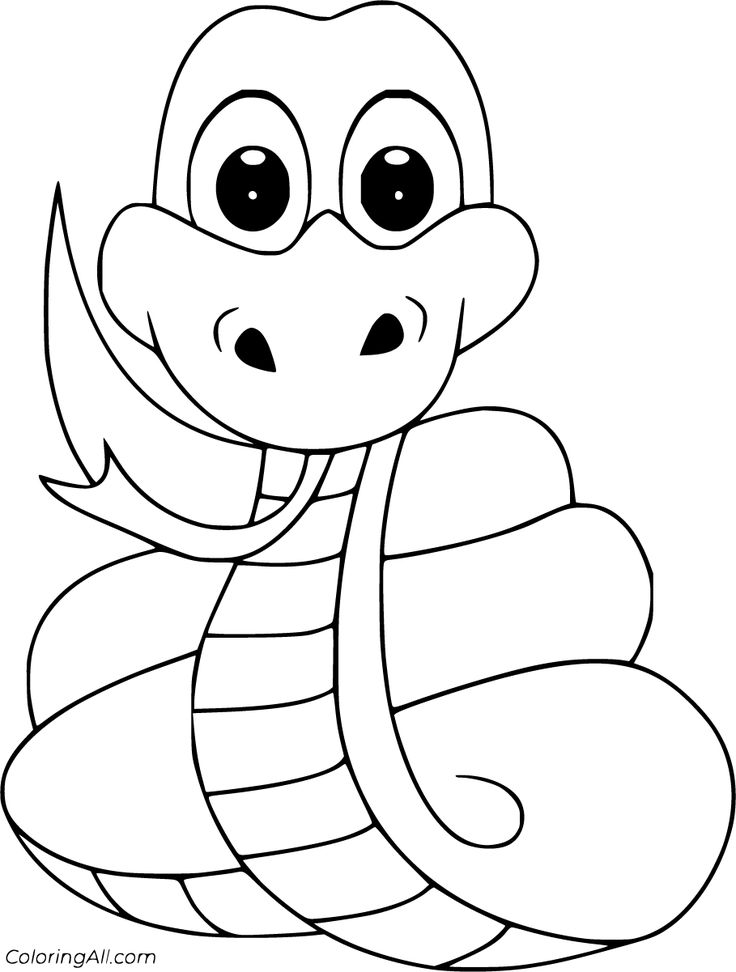 Snake coloring pages in snake coloring pages coloring pages snake drawing