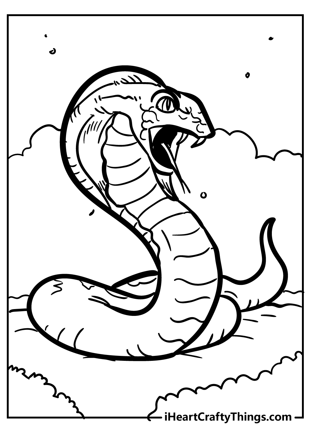 Snake coloring pages free printables