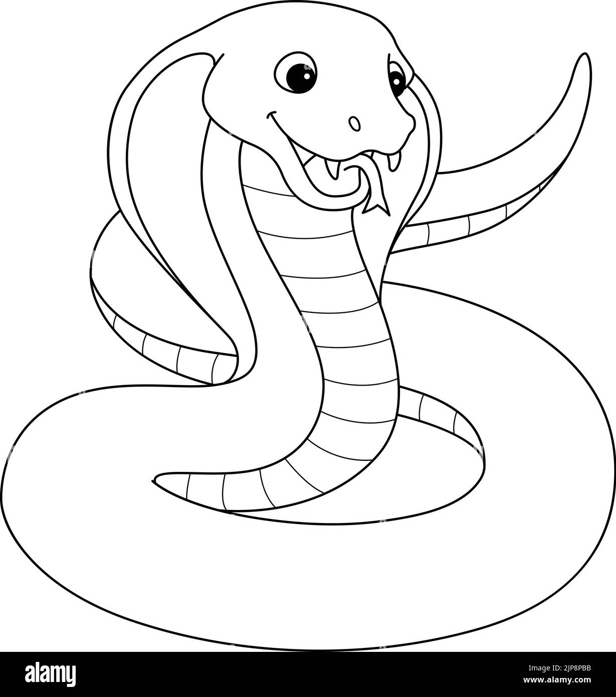 Cobra snake coloring book hi