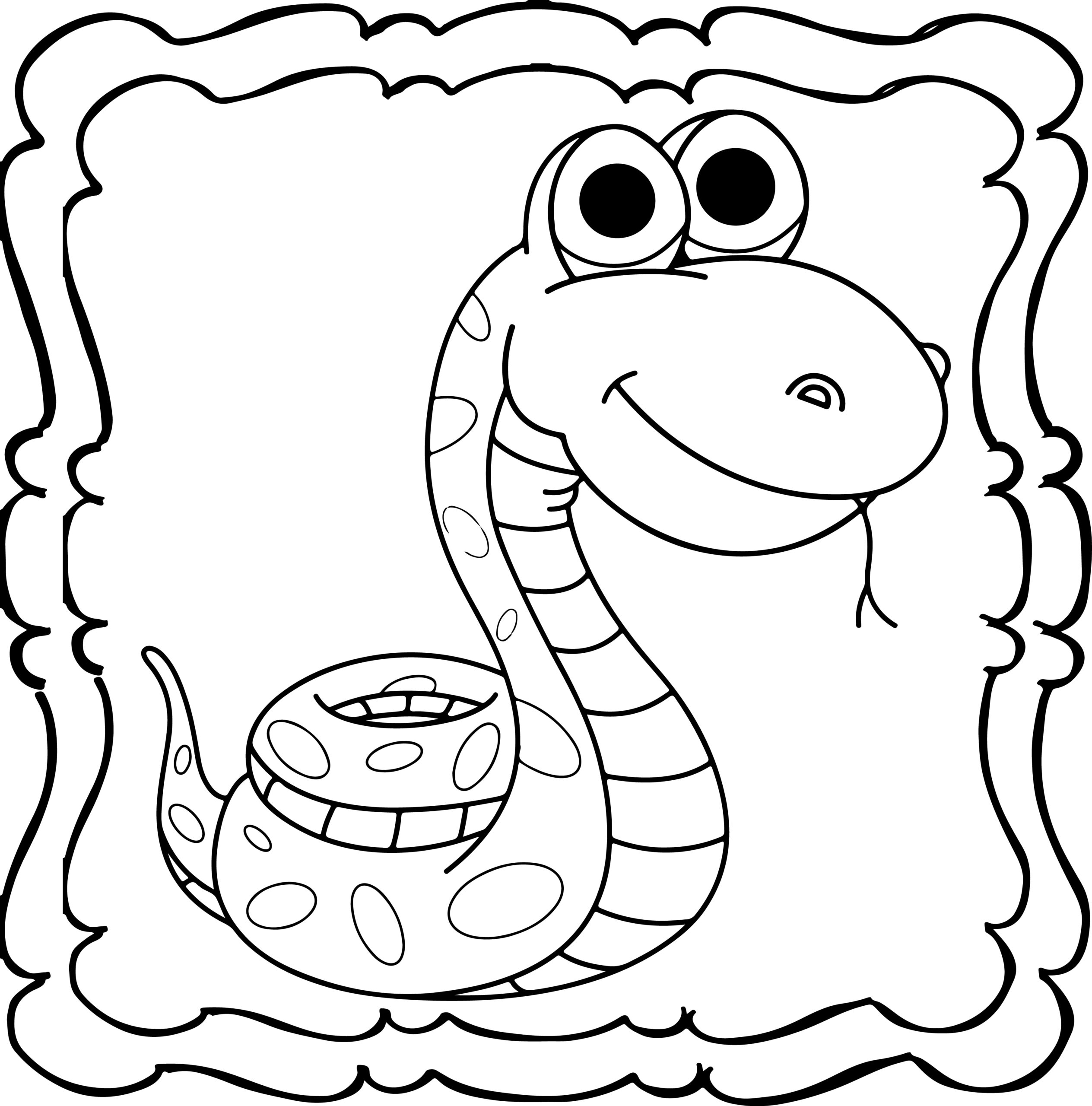 Snake coloring book easy and fun skiing snakes book for kids made by teachers