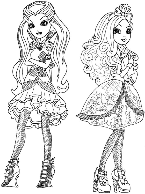 Ãpinglã sur ever after high coloring pages