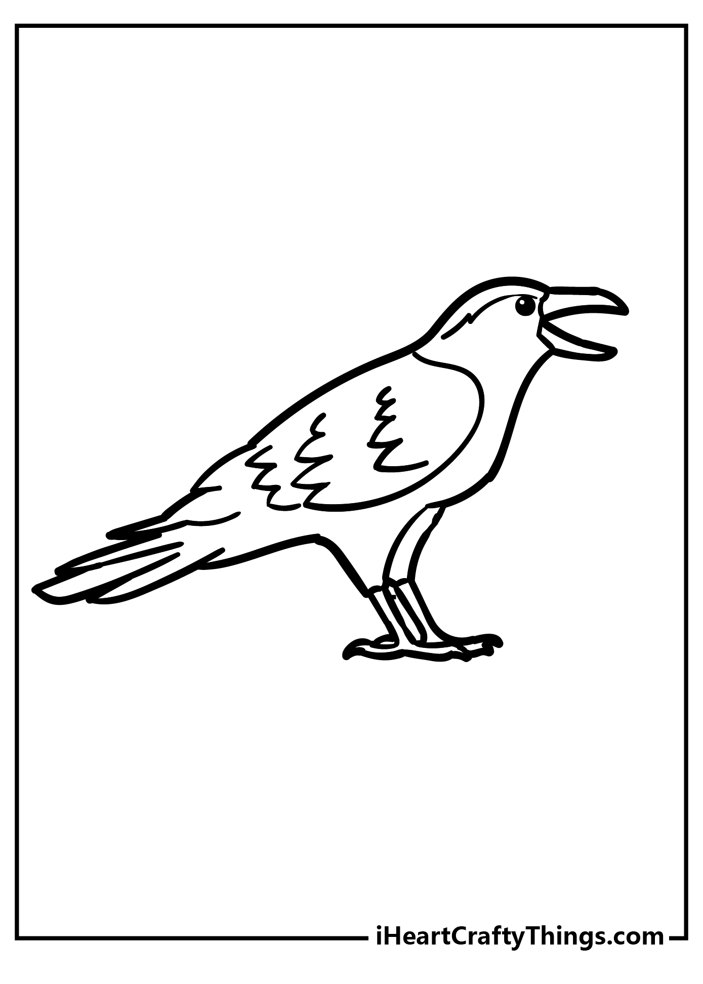 Raven coloring pages free printables