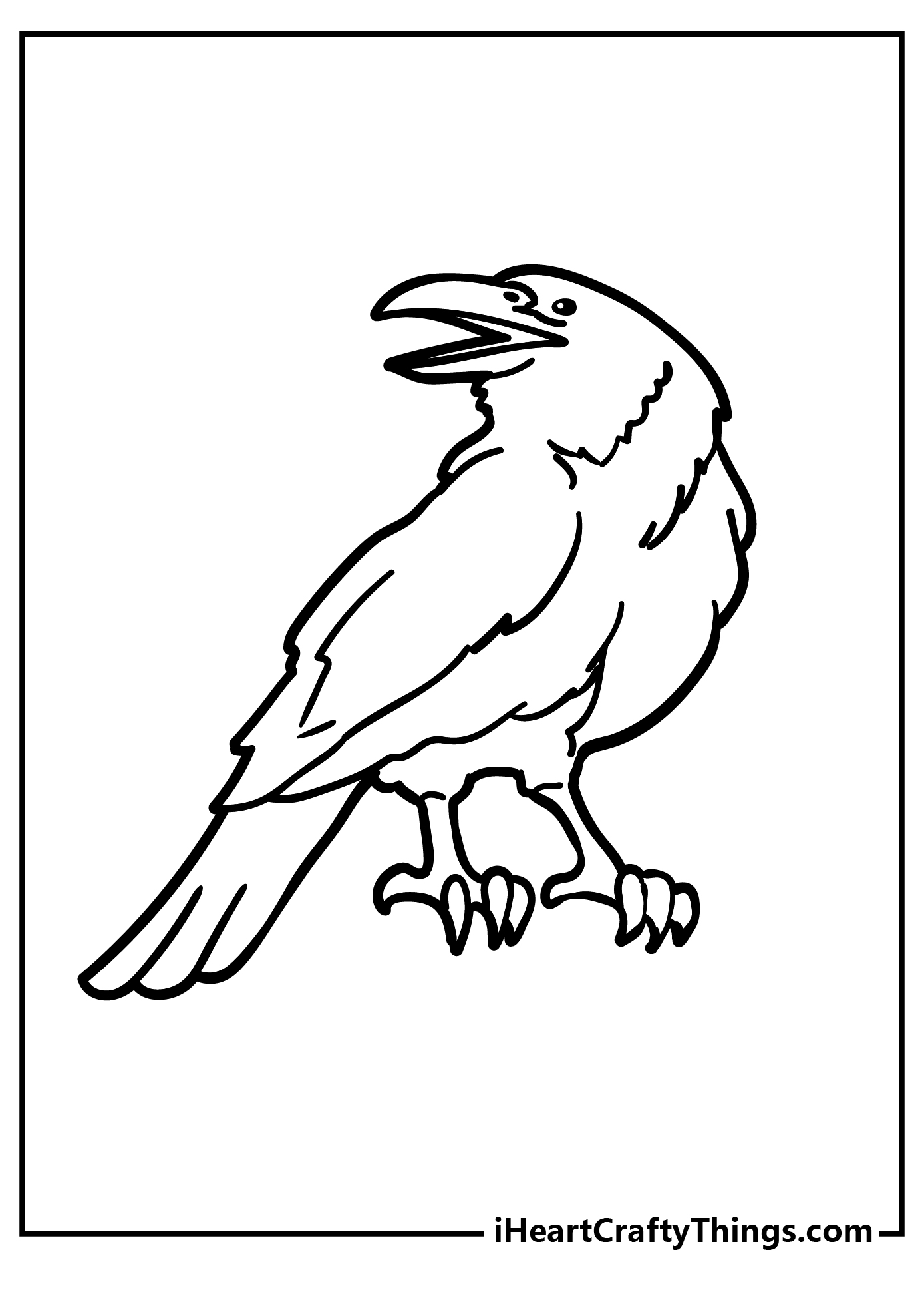 Raven coloring pages free printables