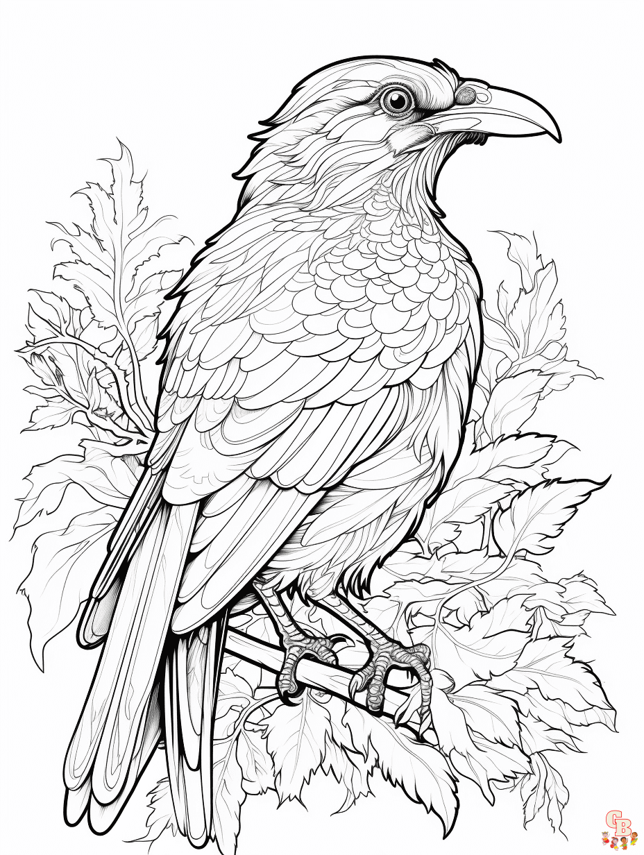 Keep the kids busy with bird coloring pages