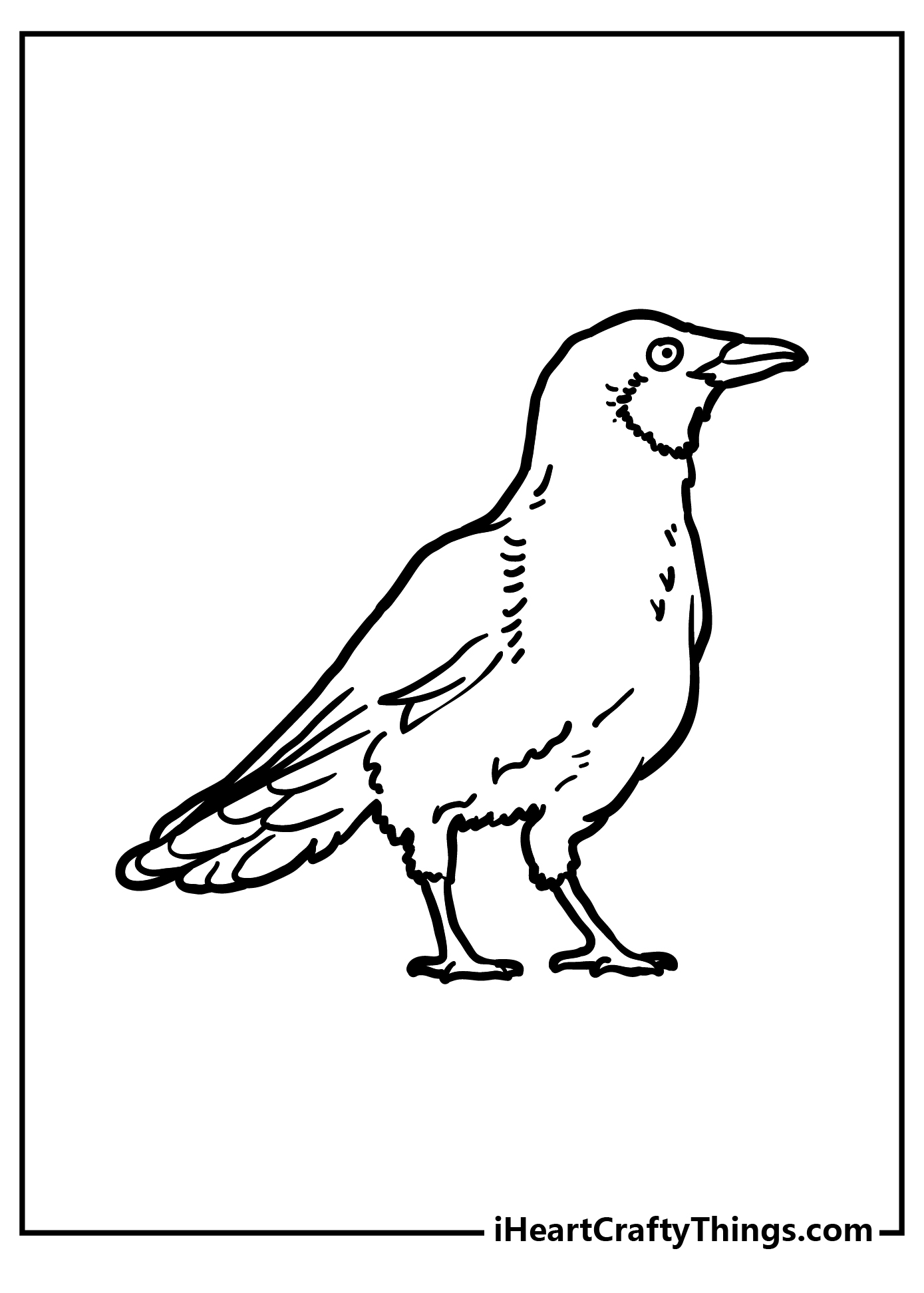Raven coloring pages free printables