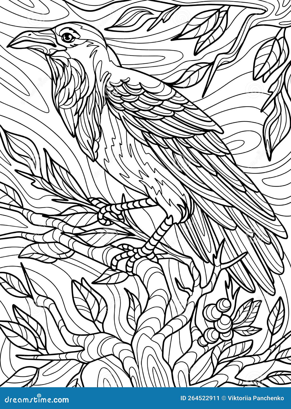 Zen raven stock illustrations â zen raven stock illustrations vectors clipart