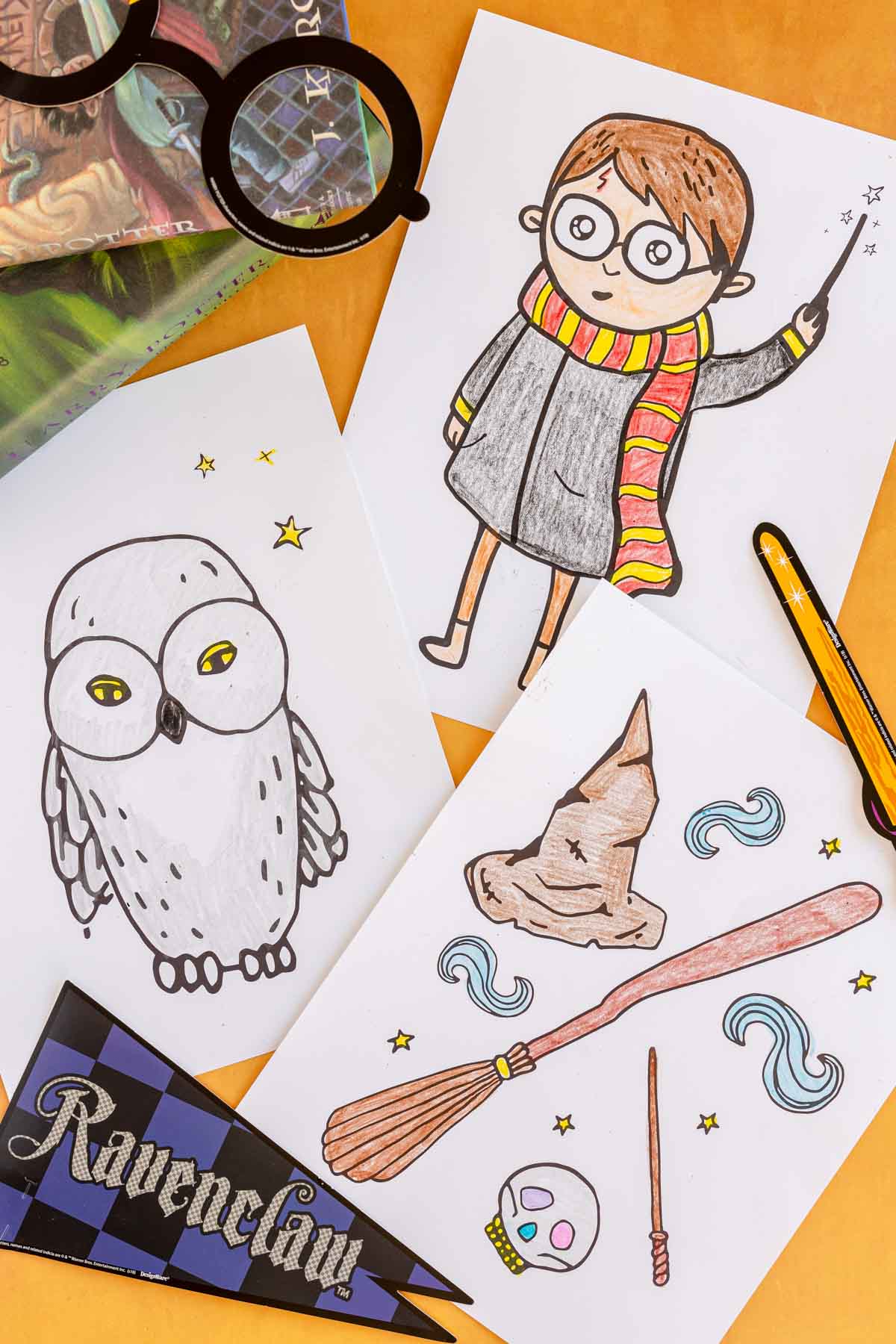 Free printable harry potter coloring pages for kids