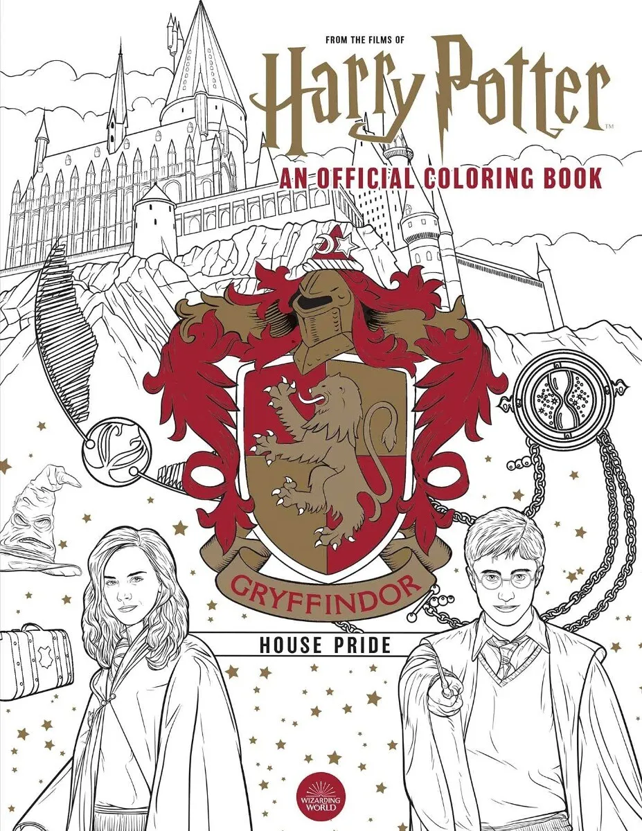 Harry potter gryffindor house pride the official coloring book paperback â