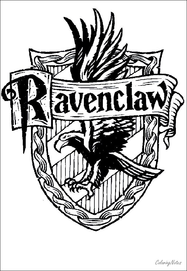 Harry potter coloring pages ravenclaw free printable harry potter coloring pages harry potter colors harry potter drawings