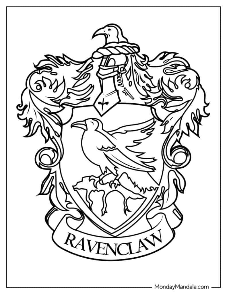 Harry potter coloring pages free pdf printables