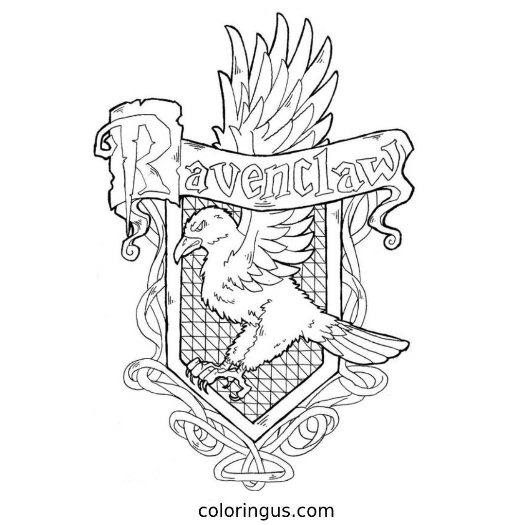 Ravenclaw coloring page harry potter colors harry potter coloring pages harry potter sketch