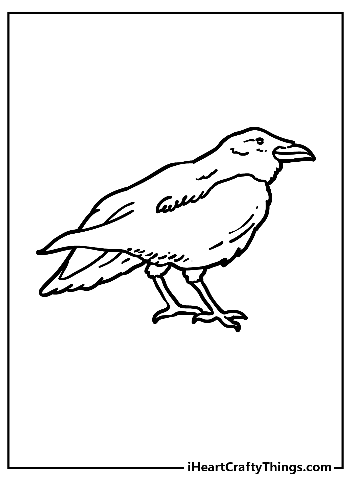 Raven coloring pages free printables