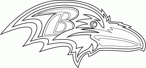 Baltimore ravens logo coloring pages