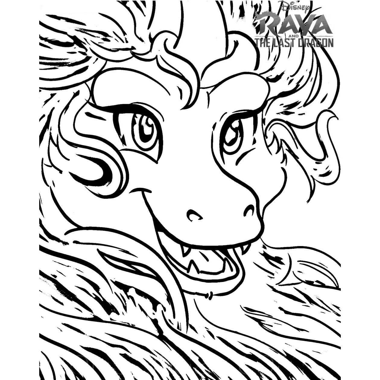 Raya coloring pages