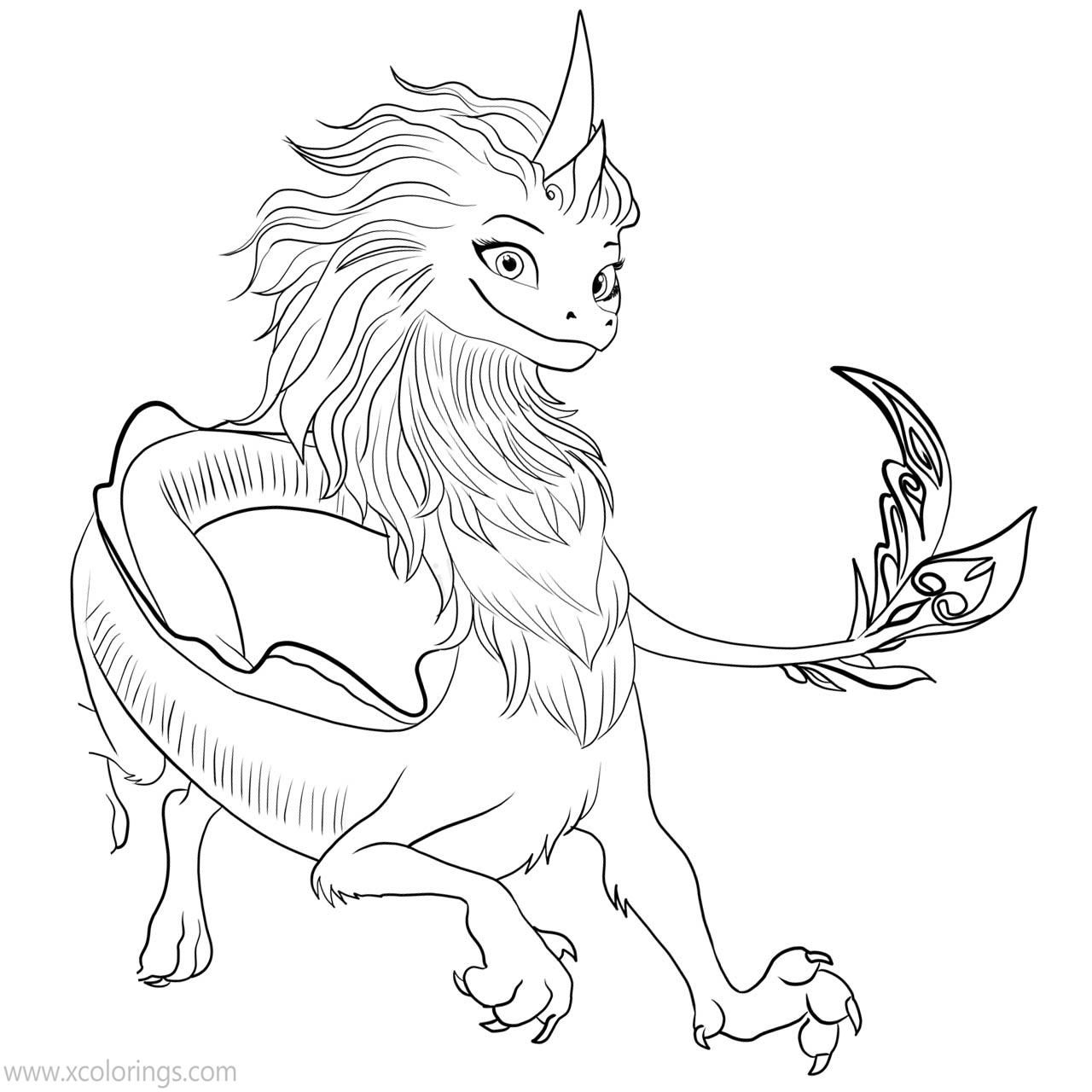 Raya and the last dragon coloring pages sisu dragon coloring page easy dragon drawings bear coloring pages