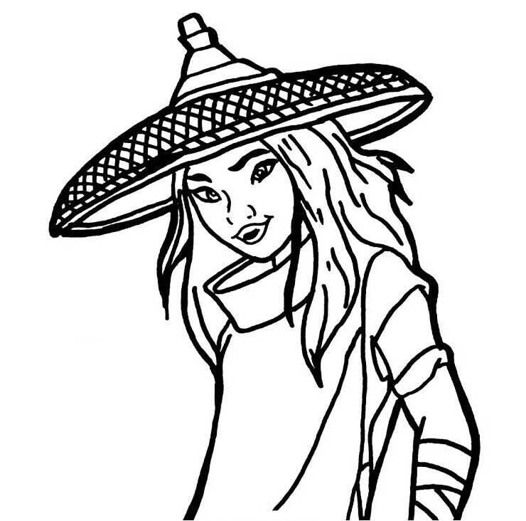 Raya coloring pages