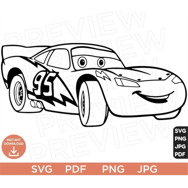 Lightning mcqueen cars vector svg cars svg lightning mcque