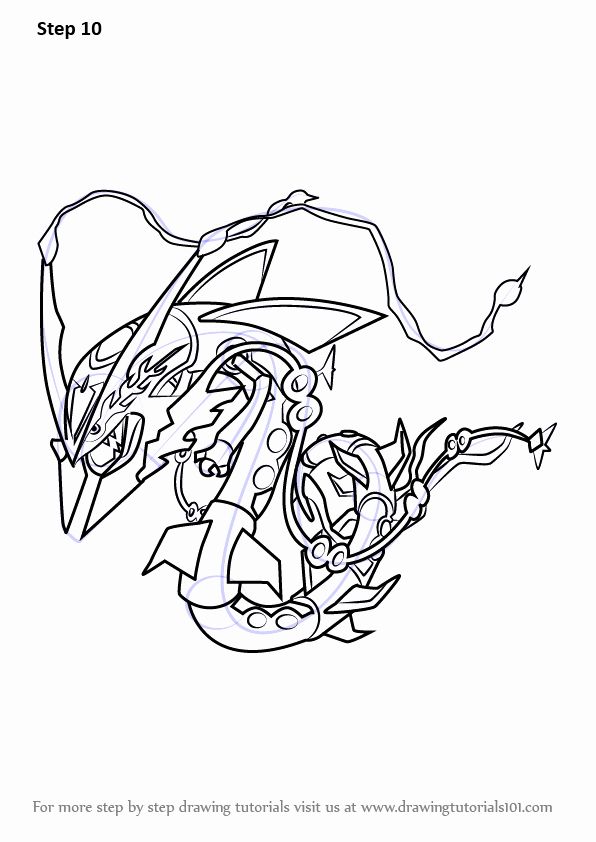 Mega rayquaza coloring page beautiful step by step how to draw mega rayquaza from pokemon pokemon coloring pages pokemon coloring pokemon drawings