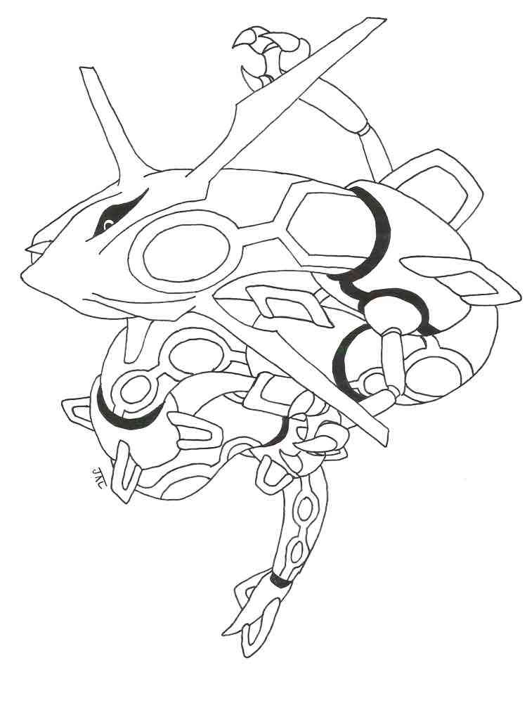 Rayquaza coloring pages