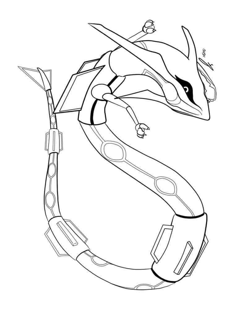 Rayquaza coloring pages