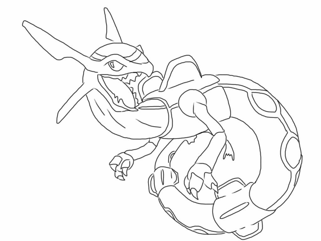 Free rayquaza pokemon coloring page