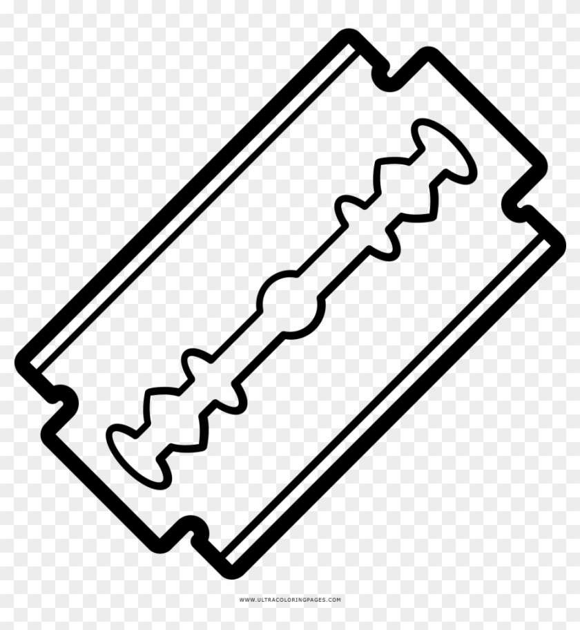 Razor blade coloring page