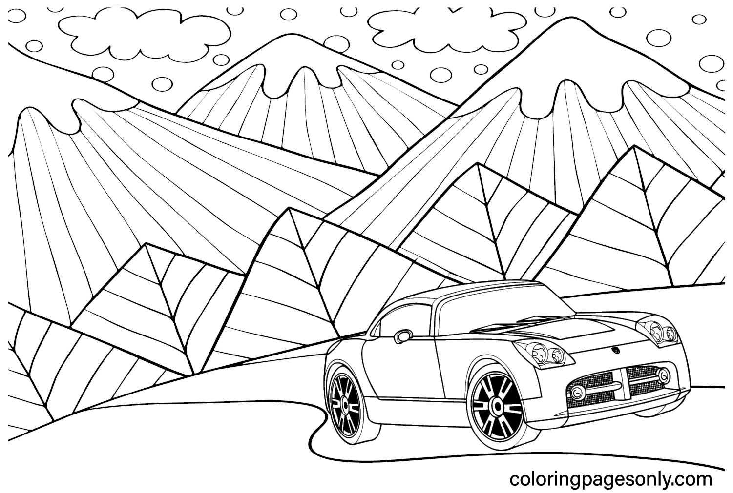 Dodge razor coloring page